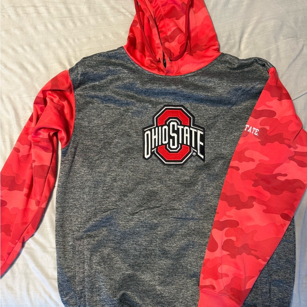 Varsity Red and Gray Hoodie